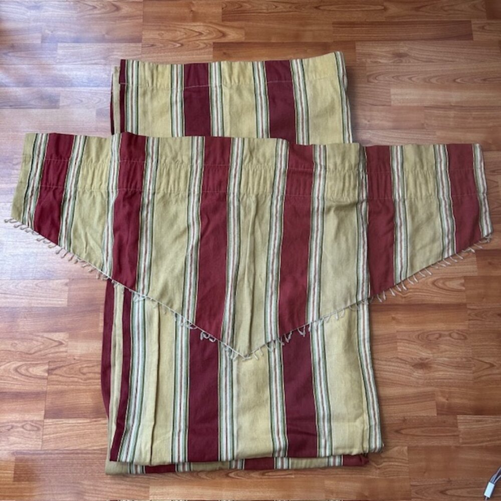 Waverley Capulet beaded ascot curtains and valance #1